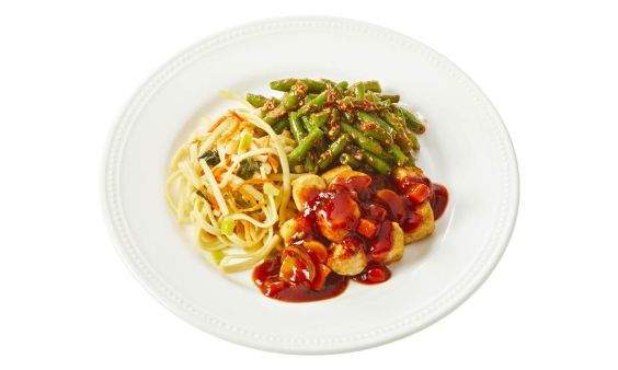 Standaard Kip Sukiyaki met sambalboontjes en bami goreng